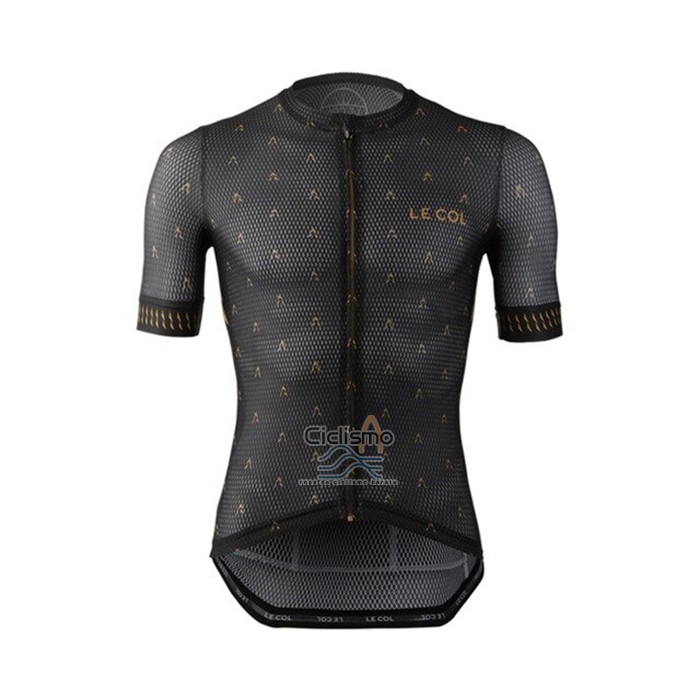 Le Col Ropa Ciclismo Culotte Corto 2021 Hombre Mangas Cortas Negro